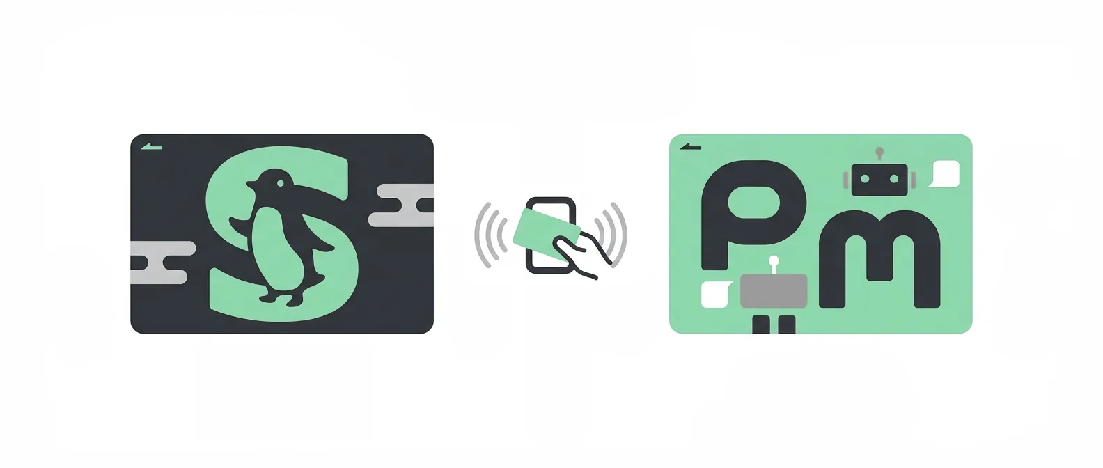 Suica and PASMO IC cards shown side by side